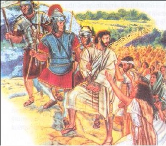 Jésus escorté au Golgotha Jésus escorté au Golgotha