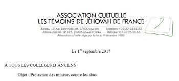 Gestion de la pédophilie chez les Témoins de Jéhovah : cette lettre aux anciens va-t-elle améliorer les choses ?